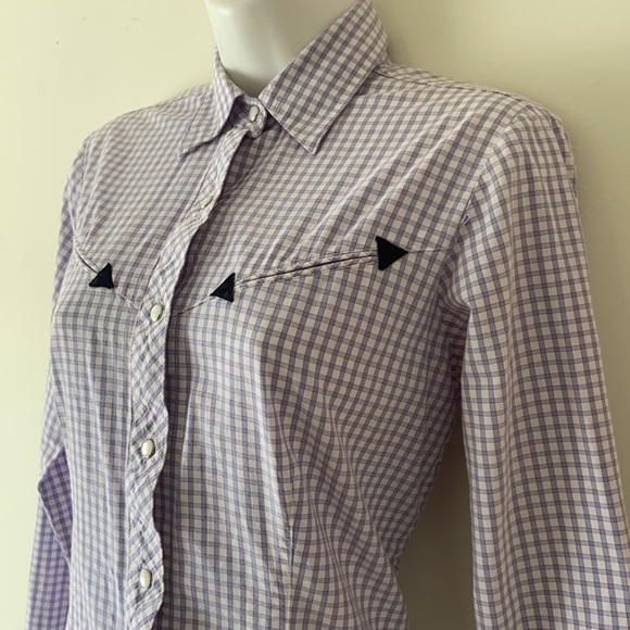 VINTAGE ROCKIES western button up top SMALL - Picture 2 of 6